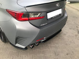 Maxton Design Central Rear Splitter (Without Vertical Bars) Lexus Rc