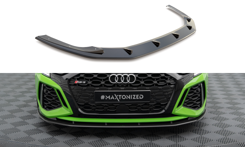 Maxton Design Carbon Fiber Front Splitter Audi RS3 8Y
