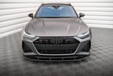Maxton Design Carbon Fiber Front Splitter - Audi / C8 / RS6 / RS7