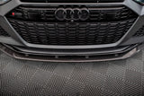 Maxton Design Carbon Fiber Front Splitter - Audi / C8 / RS6 / RS7
