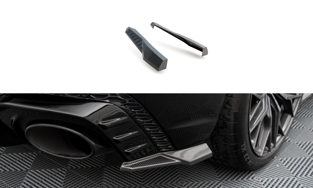 Maxton Design Carbon Fiber Rear Side Splitters Audi RSQ8 MK1 (For Valance AU-RSQ8-1-RS1G)