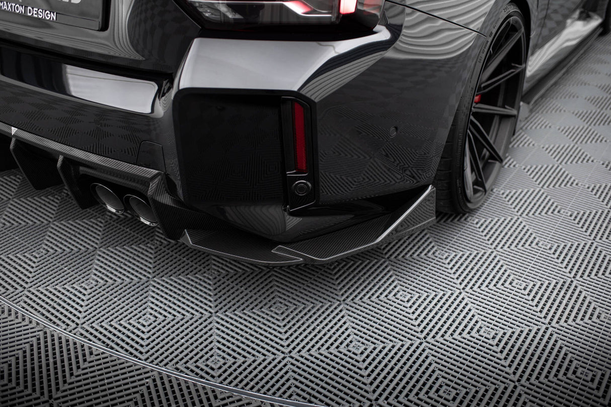Maxton Design Carbon Fiber Rear Side Splitters BMW M2 G87 (Set For Valance)