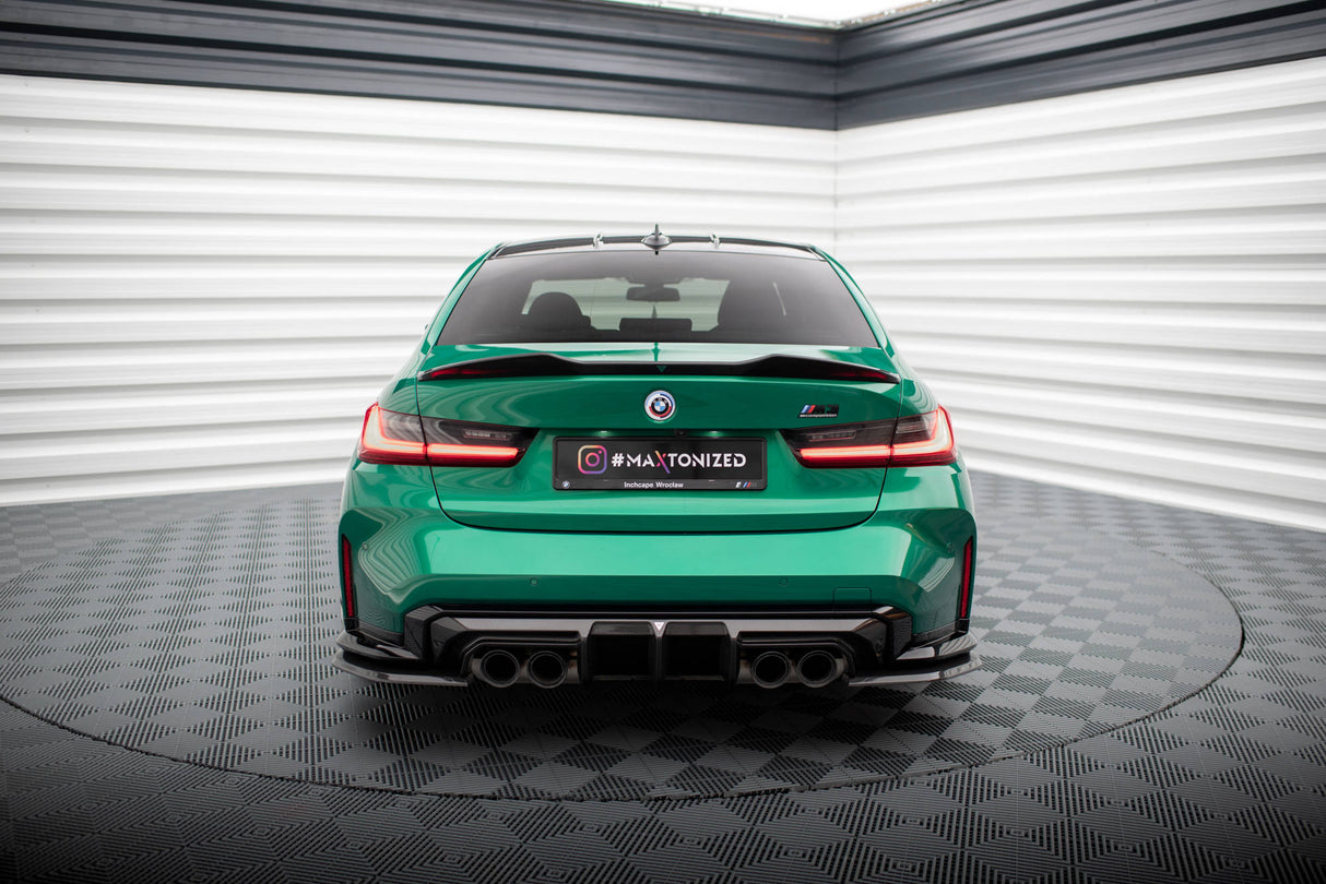 Maxton Design Carbon Fiber Rear Side Splitters BMW M3 G80 (Set For Diffuser Only)