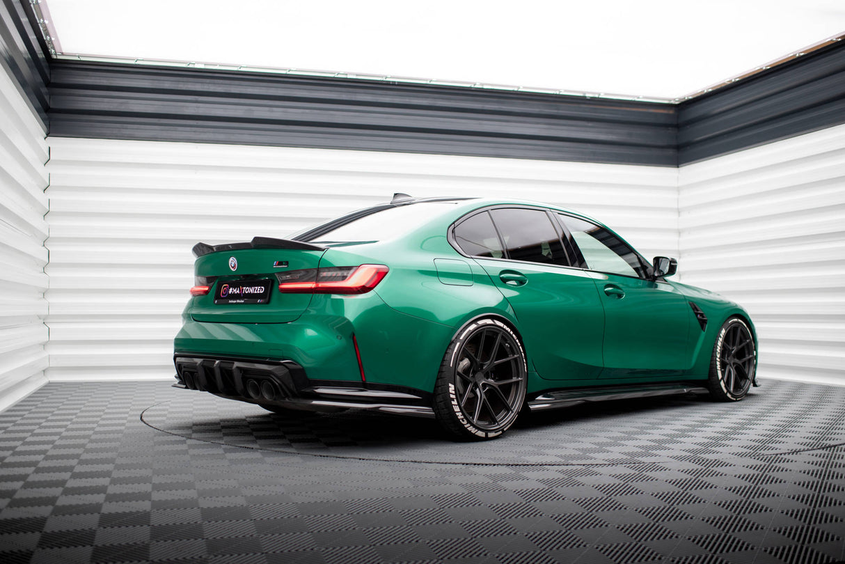 Maxton Design Carbon Fiber Rear Side Splitters BMW M3 G80 (Set For Diffuser Only)