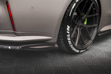 Maxton Design Carbon Fiber Rear Side Splitters BMW M4 G82 (Set For Diffuser Only)
