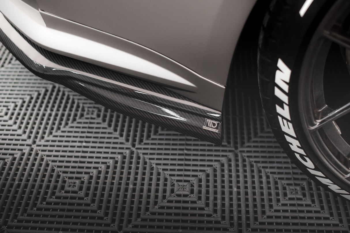 Maxton Design Carbon Fiber Rear Side Splitters BMW M4 G82 (Set For Diffuser Only)