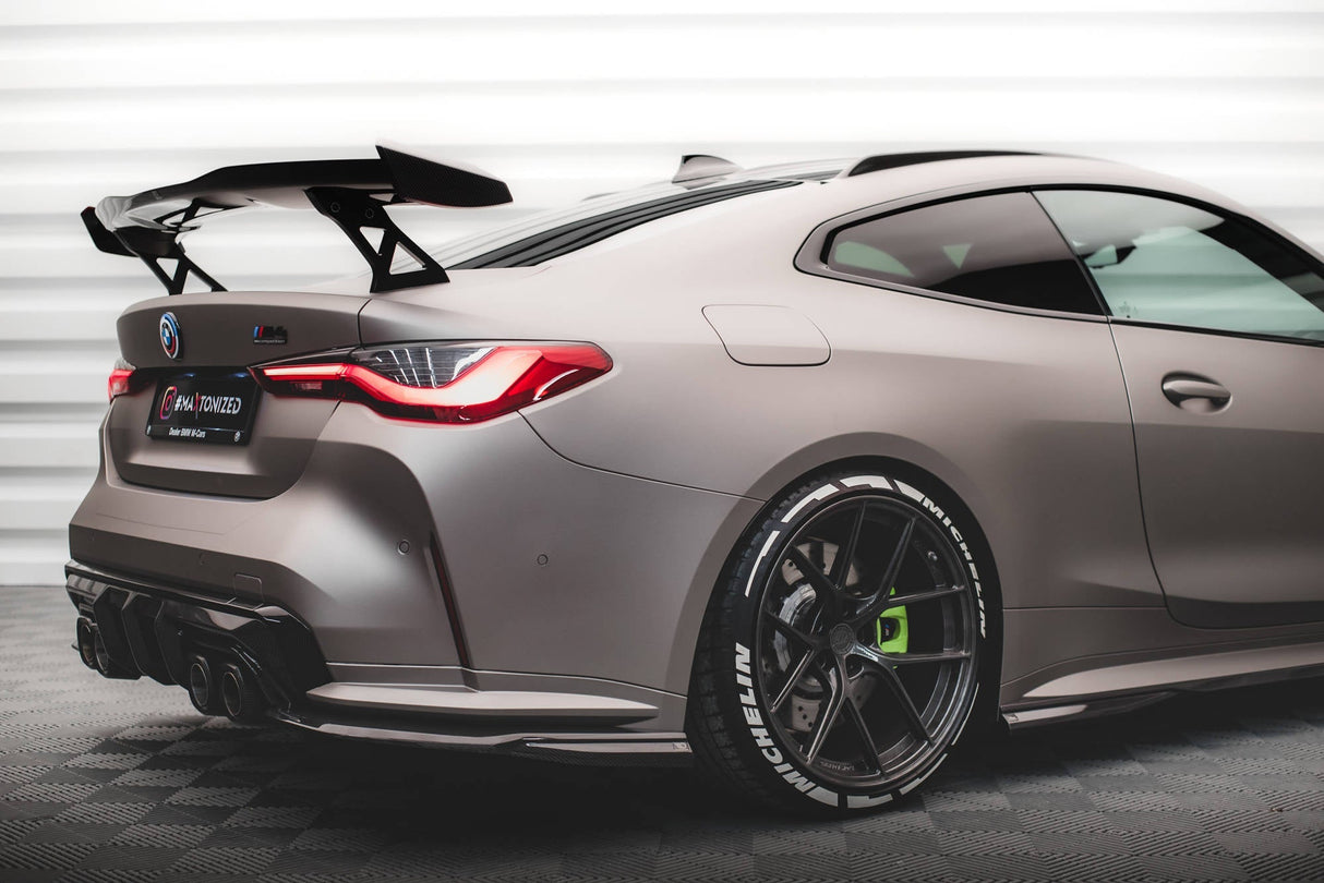 Maxton Design Carbon Fiber Rear Side Splitters BMW M4 G82 (Set For Diffuser Only)