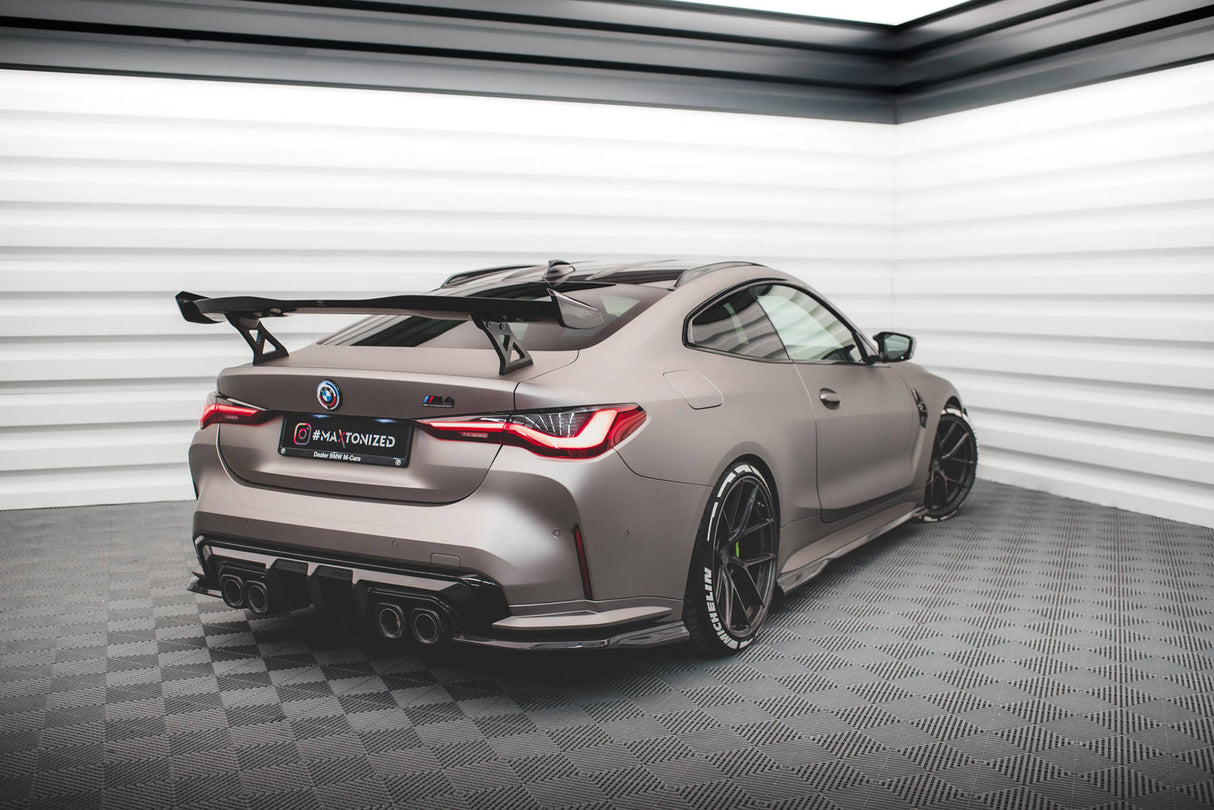 Maxton Design Carbon Fiber Rear Side Splitters BMW M4 G82 (Set For Diffuser Only)