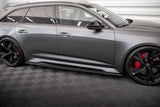 Maxton Design Carbon Fiber Side Skirts - Audi / C8 / RS6 / RS7