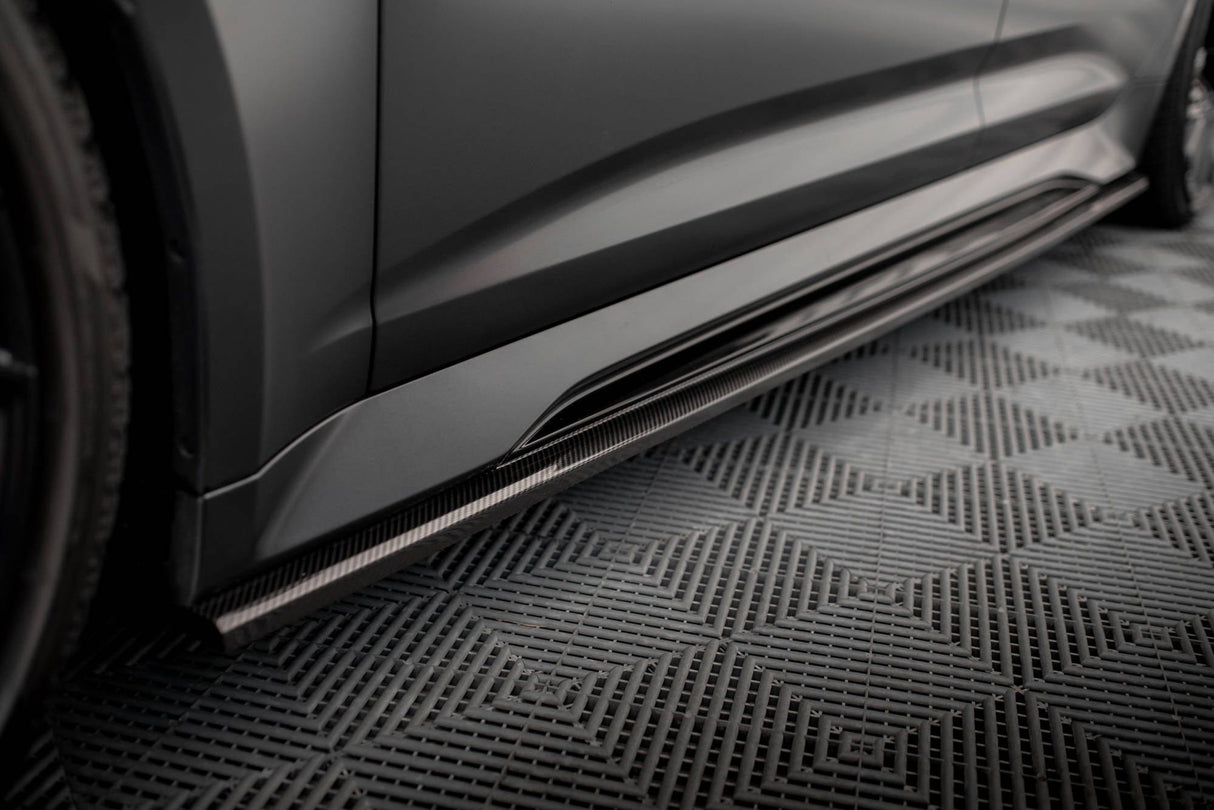 Maxton Design Carbon Fiber Side Skirts - Audi / C8 / RS6 / RS7