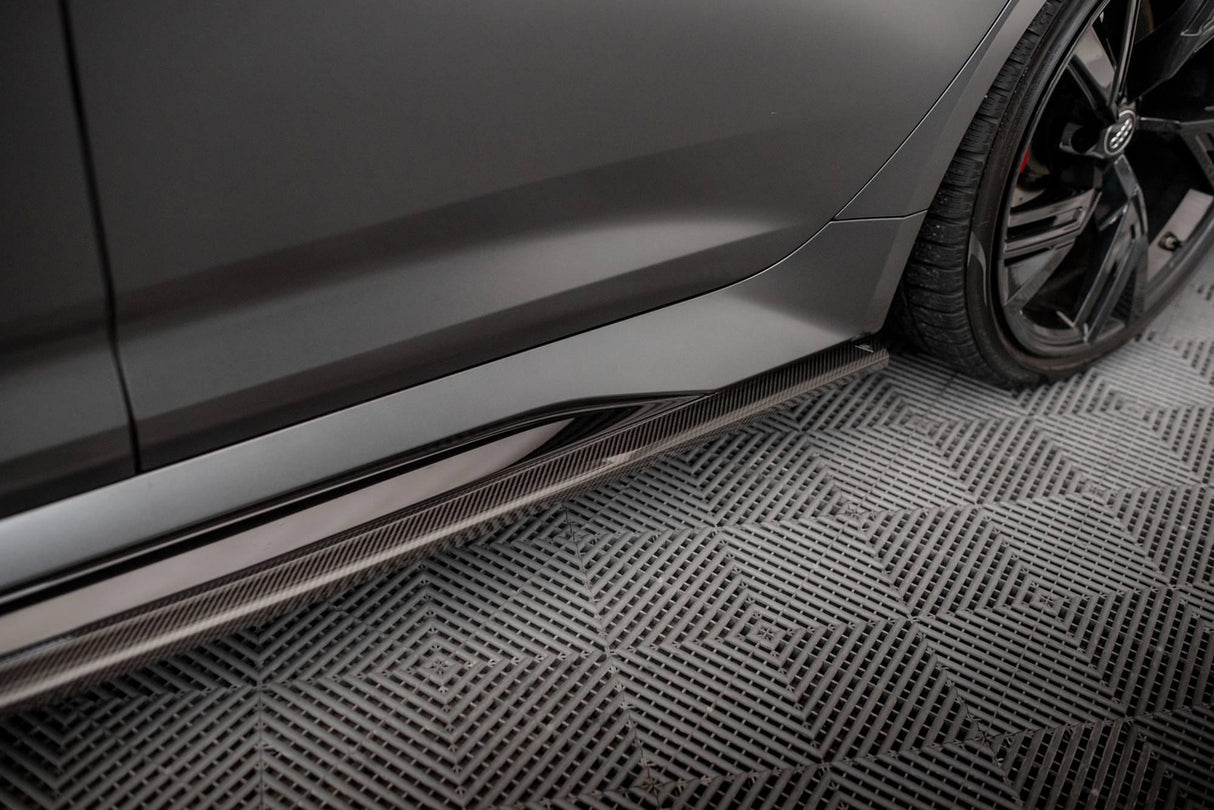 Maxton Design Carbon Fiber Side Skirts - Audi / C8 / RS6 / RS7