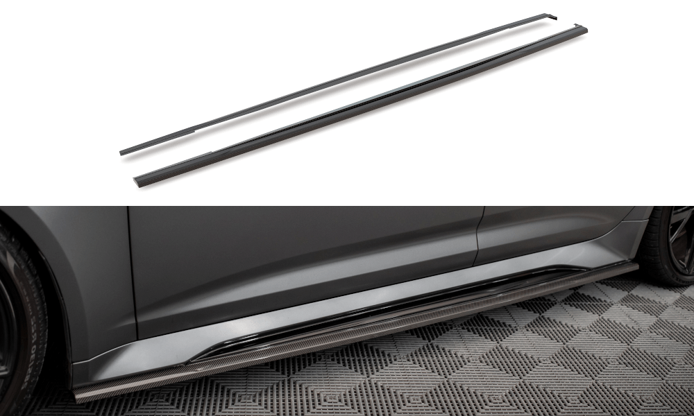 Maxton Design Carbon Fiber Side Skirts - Audi / C8 / RS6 / RS7