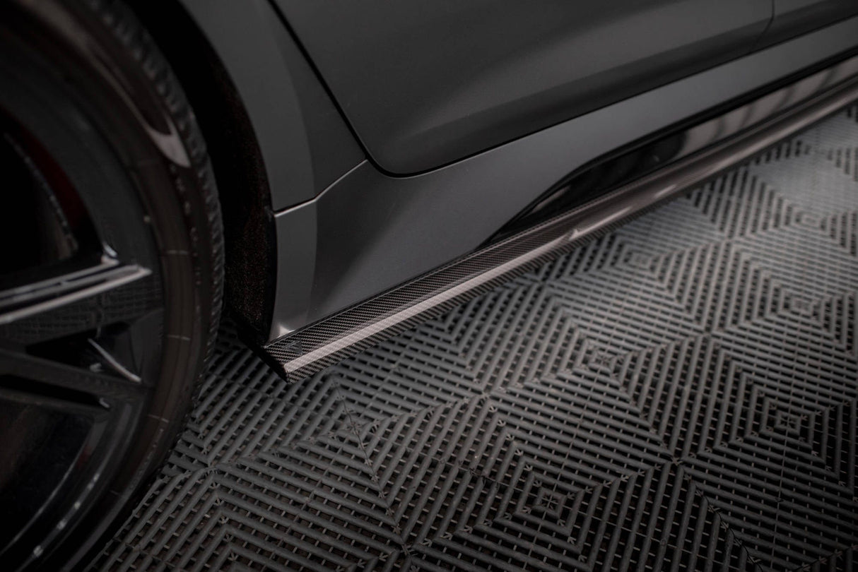 Maxton Design Carbon Fiber Side Skirts - Audi / C8 / RS6 / RS7