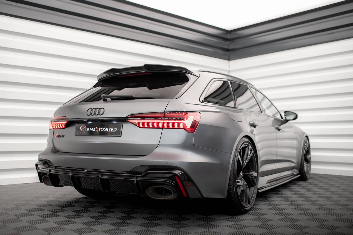 Maxton Design Carbon Fiber Tailgate Spoiler - Audi C8 RS6