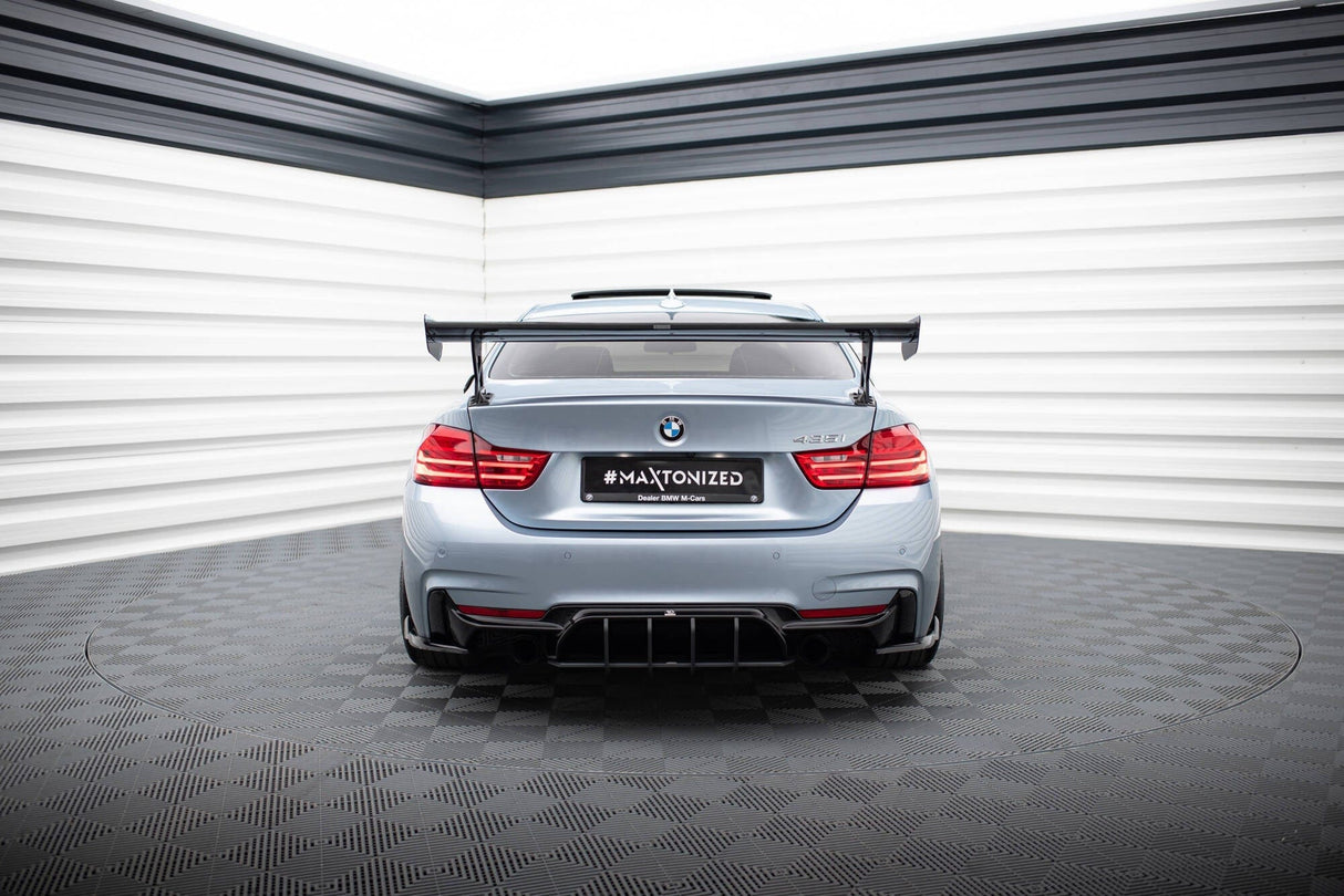 Maxton Design Carbon Spoiler With External Brackets Uprights BMW 4 F32 / 4 F32 M-Pack Coupe
