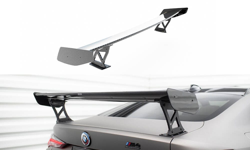 Maxton Design Carbon Spoiler With External Brackets Uprights BMW M4 G82 / M440I G22 / 4 M-Pack G22