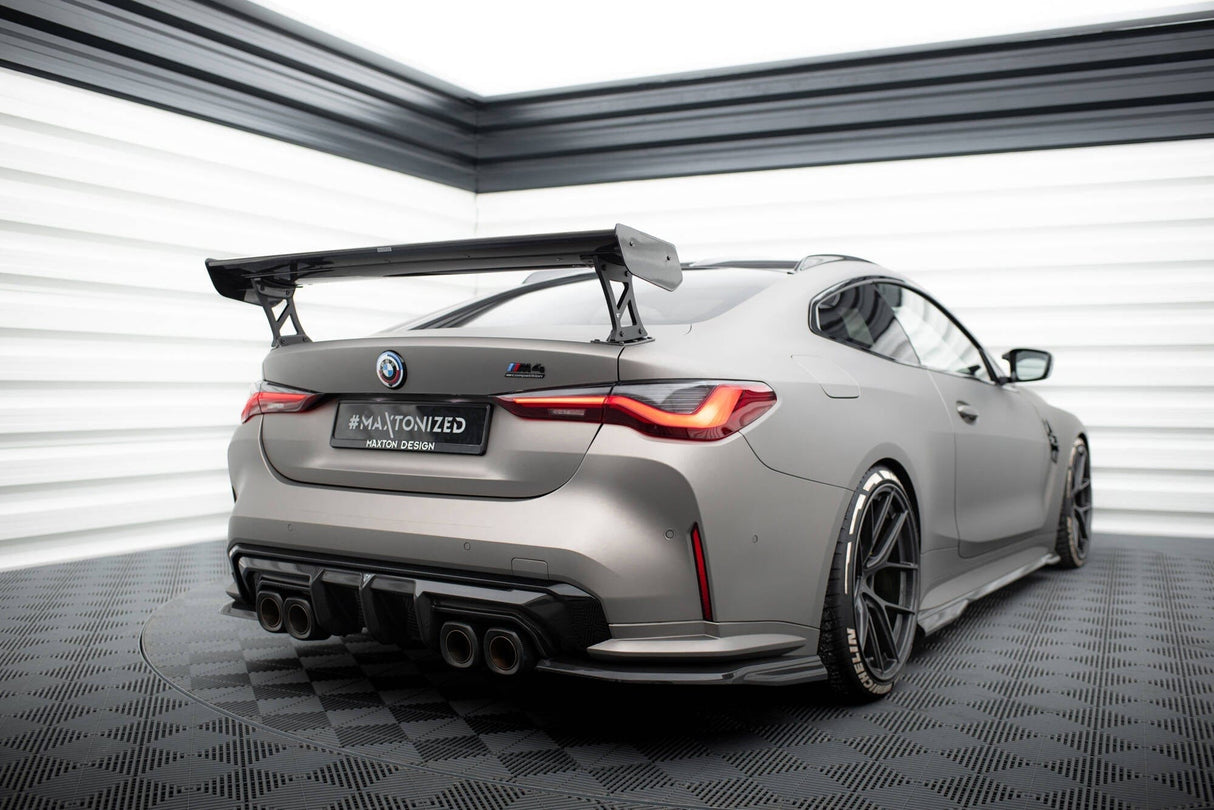 Maxton Design Carbon Spoiler With External Brackets Uprights BMW M4 G82 / M440I G22 / 4 M-Pack G22