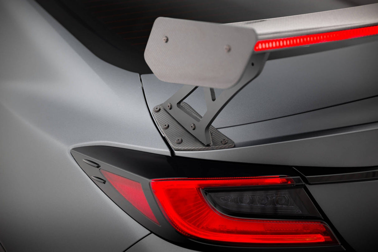 Maxton Design Carbon Spoiler With External Brackets Uprights + LED Toyota GR86