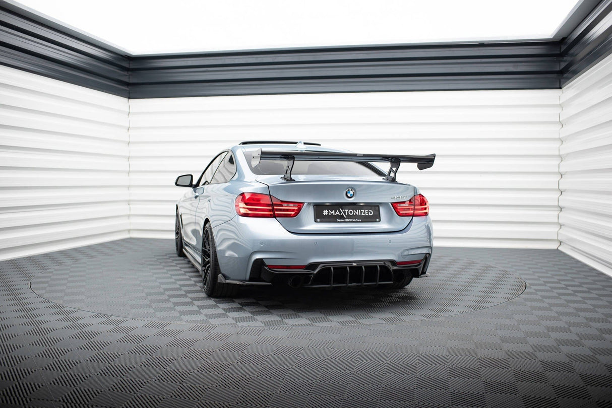Maxton Design Carbon Spoiler With Internal Brackets Uprights BMW 4 F32 / 4 F32 M-Pack Coupe