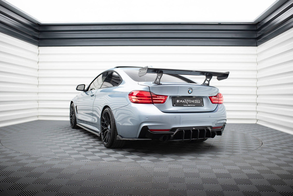 Maxton Design Carbon Spoiler With Internal Brackets Uprights BMW 4 F32 / 4 F32 M-Pack Coupe