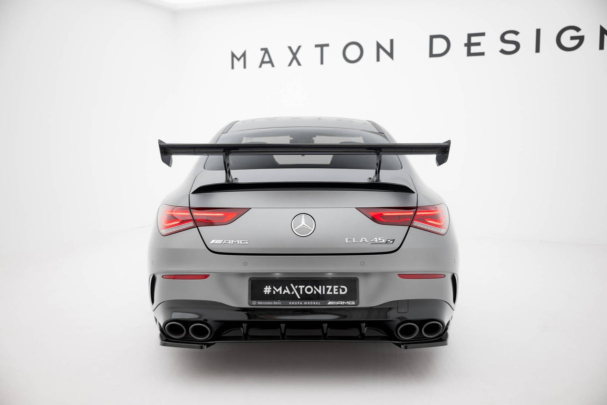 Maxton Design Carbon Spoiler With Internal Brackets Uprights Mercedes-Benz Cla Coupe C118
