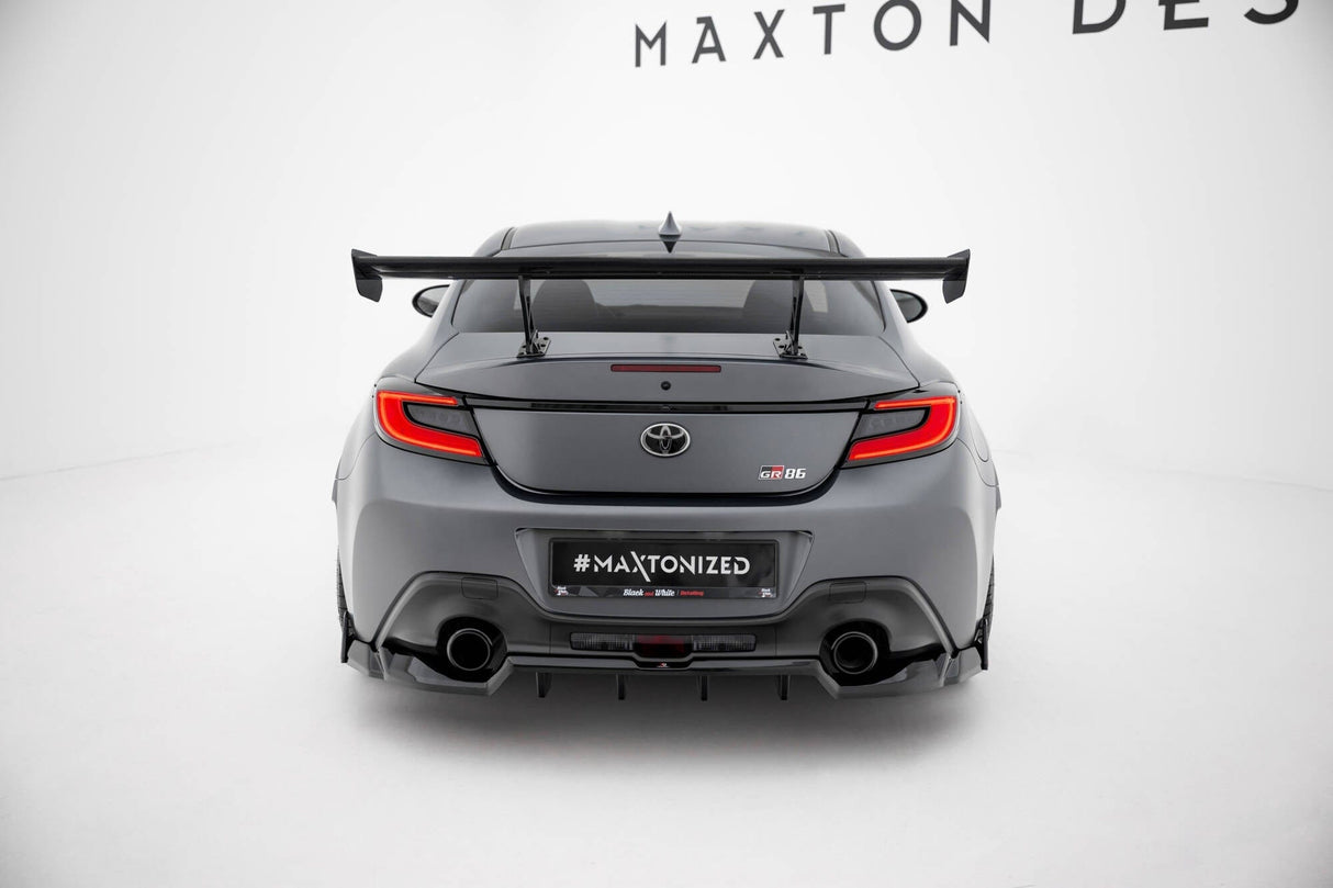 Maxton Design Carbon Spoiler With Internal Brackets Uprights Toyota GR86