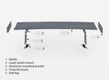 Maxton Design Carbon Spoiler With Internal Brackets Uprights Toyota GR86