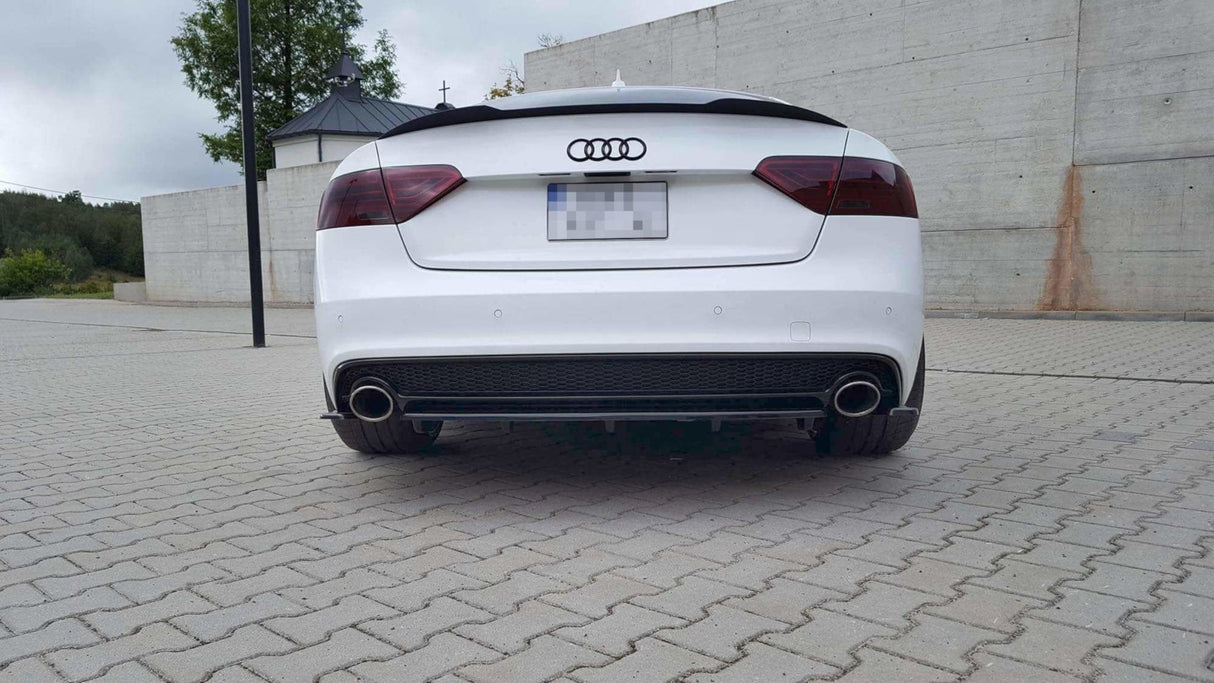 Maxton Design Central Rear Splitter Audi A5 S-Line 8T Fl Coupe / Sportback (With A Vertical Bar)