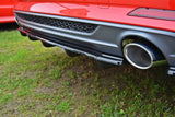Maxton Design Central Rear Splitter Audi A5 S-Line F5 Coupe / Sportback (With Vertical Bars)