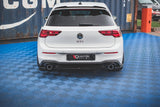 Maxton Design Central Rear Splitter Volkswagen Golf Mk8 GTi