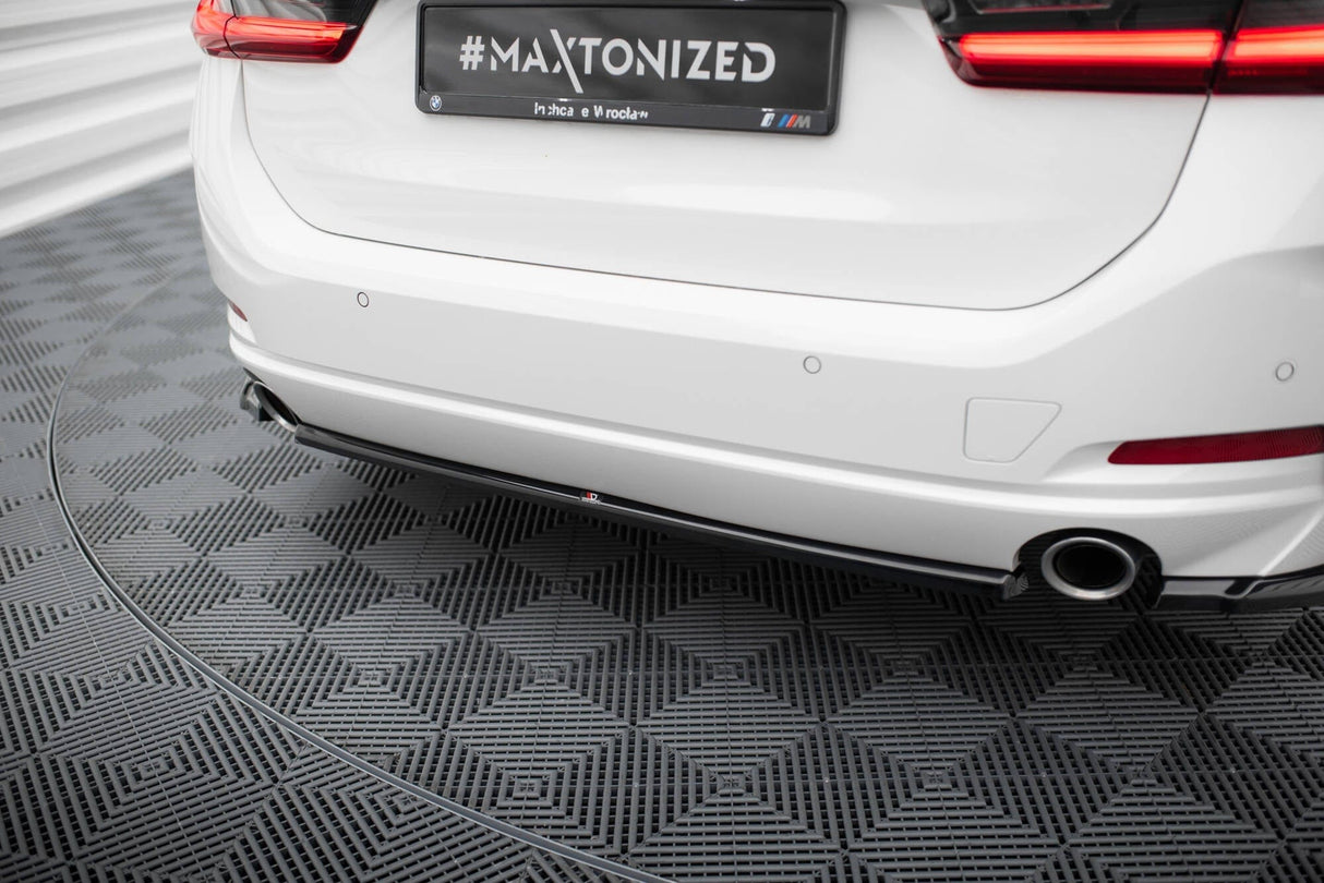Maxton Design Central Rear Splitter BMW 3 Sedan / Touring G20 / G21 Facelift