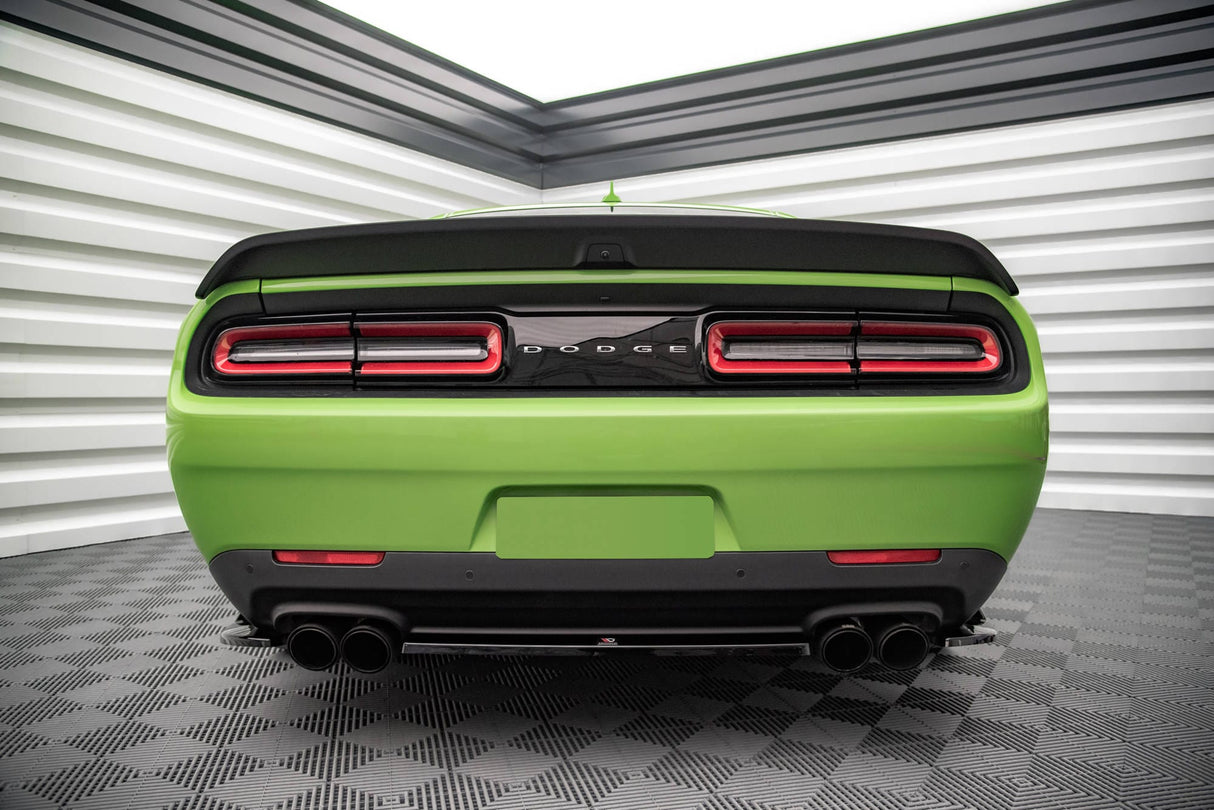 Maxton Design Central Rear Splitter For Dodge Challenger SRT Hellcat Widebody MK3