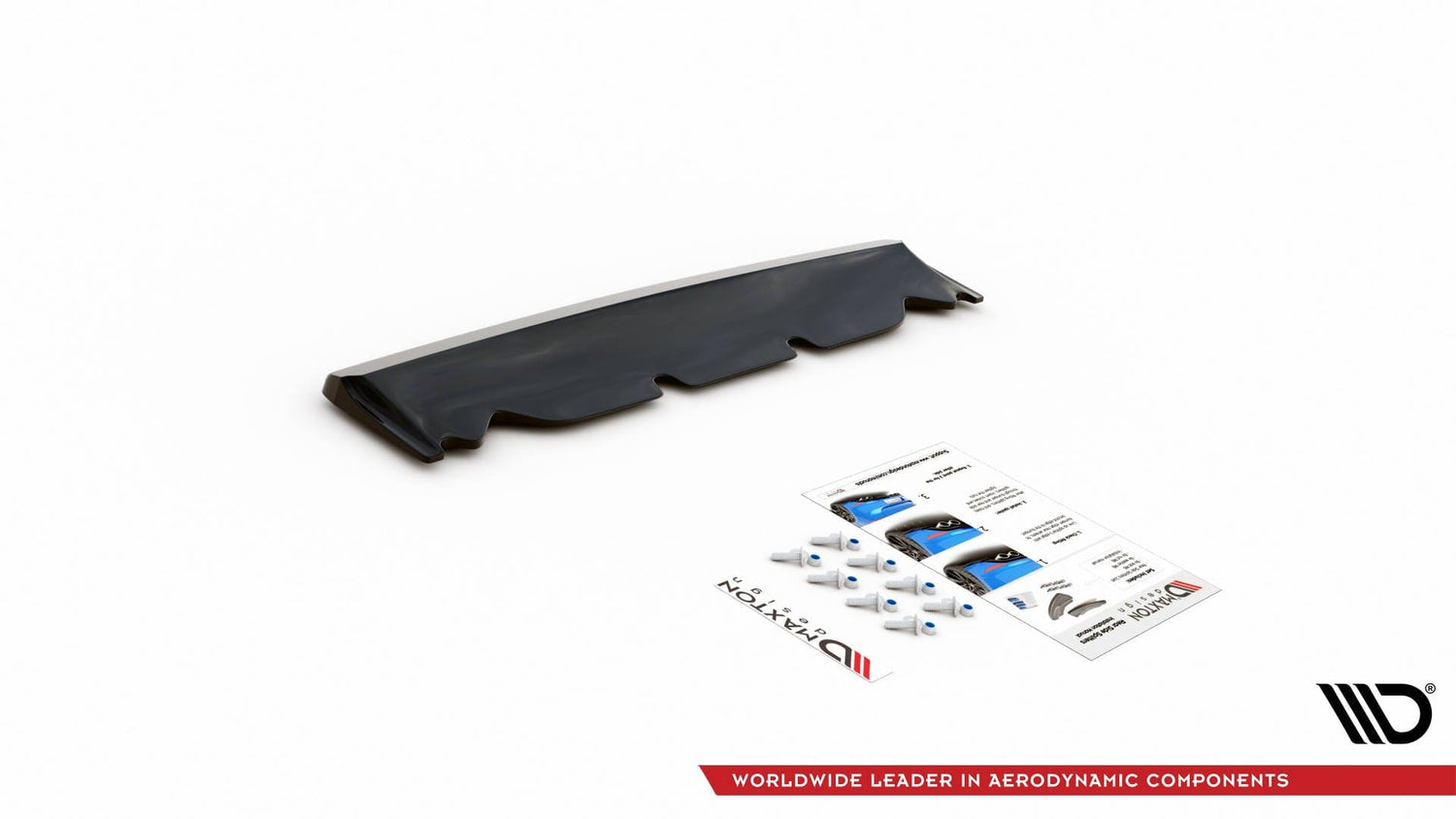 Maxton Design Central Rear Splitter For Dodge Challenger SRT Hellcat W ...