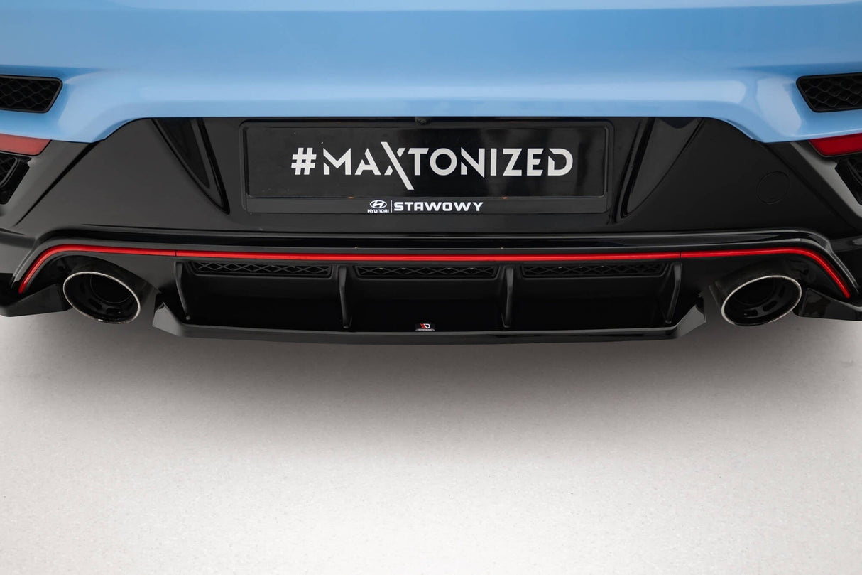 Maxton Design Central Rear Splitter For Hyundai Veloster N MK2