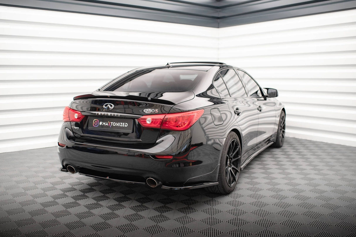 Maxton Design Central Rear Splitter For Infiniti Q50 S Mk1
