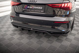 Maxton Design Central Rear Splitter (With Vertical Bars) Audi A3 S-Line Sedan 8Y