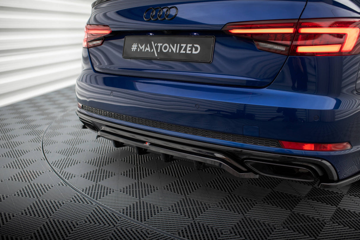 Audi - A4 - COMPETITION - B9 Facelift - Central Rear Splitter(with Vertical Bars)