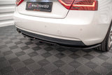 Maxton Design Central Rear Splitter (With Vertical Bars) Audi A5 Coupe 8T Facelift
