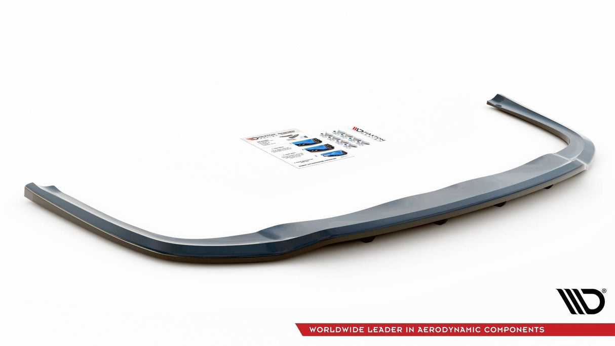 Maxton Design Central Rear Splitter (With Vertical Bars) Audi A8 D4 Facelift