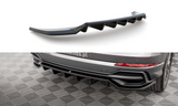 Maxton Design Central Rear Splitter (With Vertical Bars) Audi Q3 S-Line F3