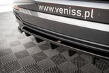 Maxton Design Central Rear Splitter (With Vertical Bars) Audi Q3 S-Line F3