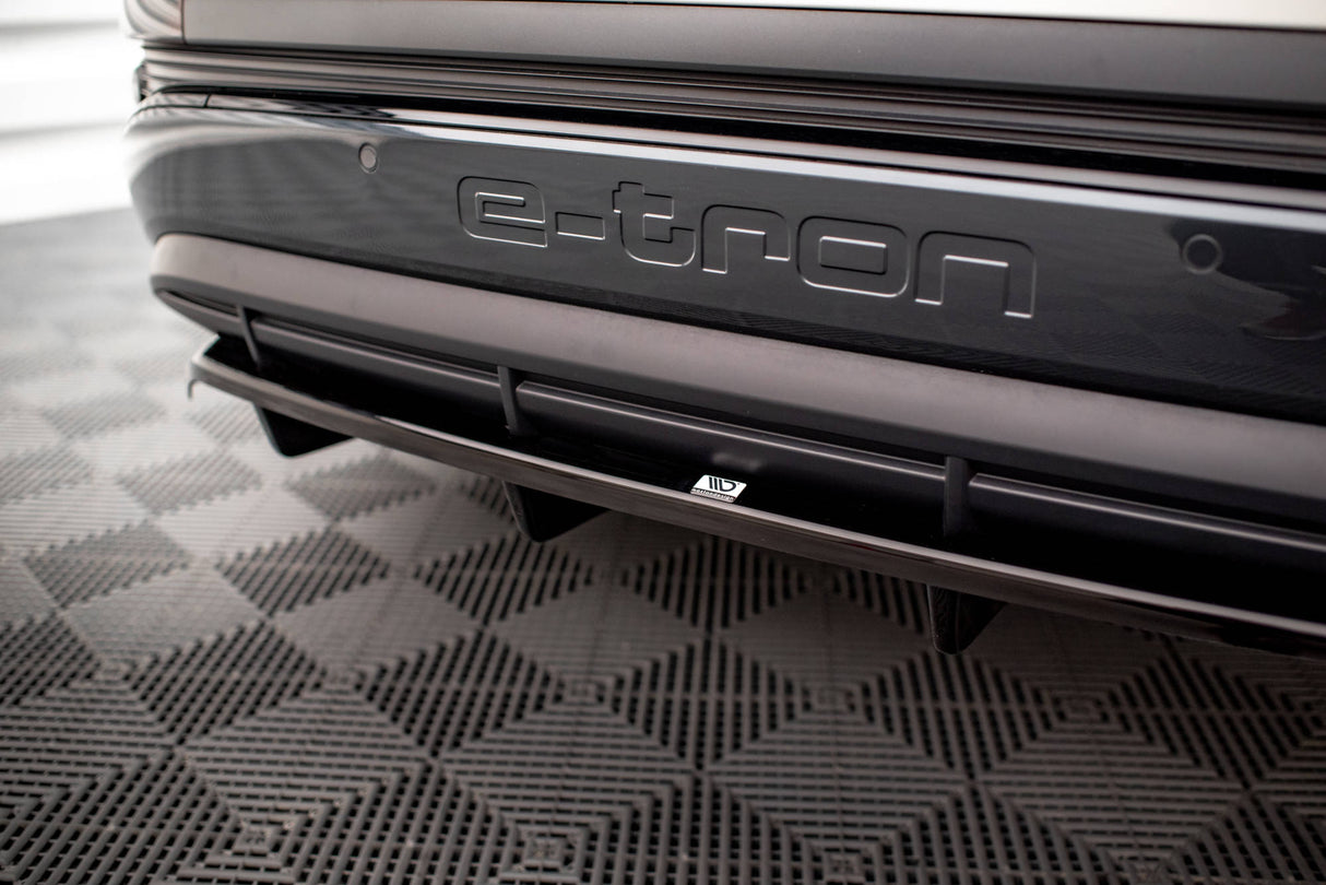 Maxton Design Central Rear Splitter (With Vertical Bars) Audi Q4 E-Tron Sportback Mk1