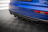 Maxton Design Central Rear Splitter (With Vertical Bars) Audi Q5 S-Line SUV Mk2 Facelift
