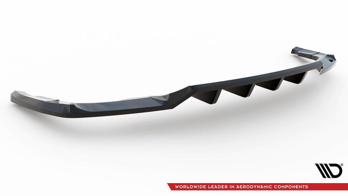 Maxton Design Central Rear Splitter (With Vertical Bars) Audi Q5 S-Line SUV Mk2 Facelift