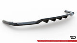 Maxton Design Central Rear Splitter (With Vertical Bars) Audi Q5 S-Line SUV Mk2 Facelift