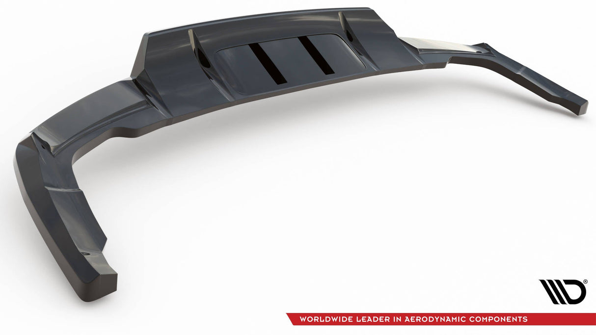 Maxton Design Central Rear Splitter (With Vertical Bars) Audi Q5 S-Line SUV Mk2 Facelift