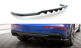 Maxton Design Central Rear Splitter (With Vertical Bars) Audi Q5 S-Line SUV Mk2 Facelift