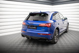 Maxton Design Central Rear Splitter (With Vertical Bars) Audi Q5 S-Line SUV Mk2 Facelift