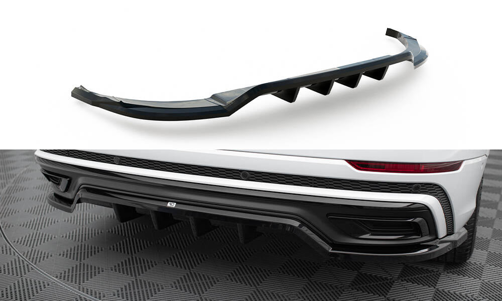 Maxton Design Central Rear Splitter (With Vertical Bars) Audi Q8 S-Line Mk1