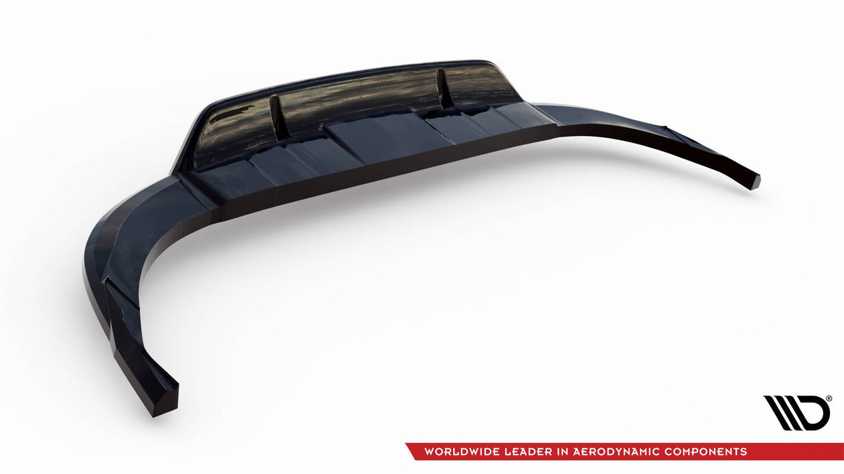 Maxton Design Central Rear Splitter (With Vertical Bars) Audi Q8 S-Line Mk1